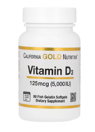 California gold nutrition, вітамін d3, 50 мкг 2000 мо , 90 шт