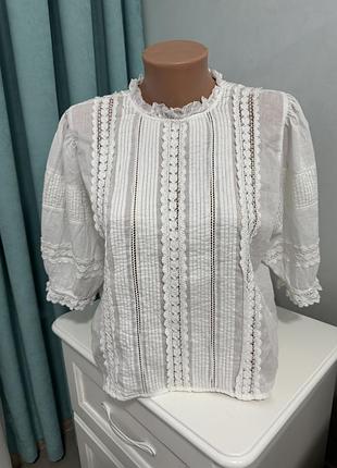 Біла вишиванка zara, розмір m