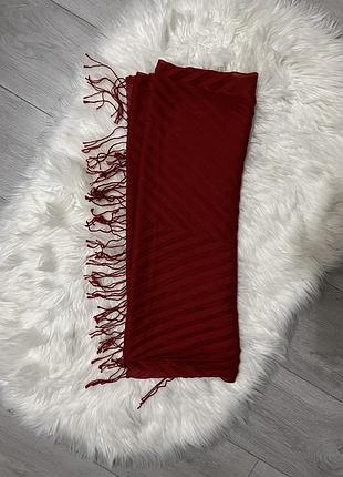 Палантин червоний