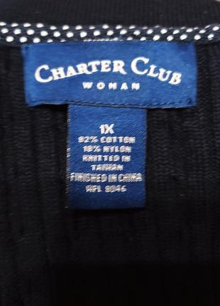Свитер поло ворот свитшот лонгслив charter club women4 фото