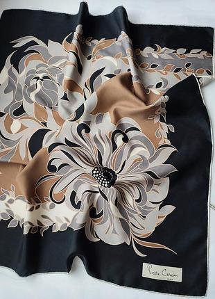 Шовкова хустка pierre cardin оригінал made in ÷, вінтаж.