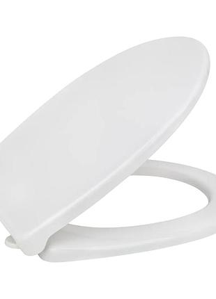 Сидіння для унітаза soloplast з пластиковим кріпленням сп‑8, 358×430 мм