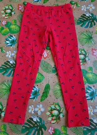 Детские лосины леггинсы ovs 6 7 лет 122 вишни вишни красные