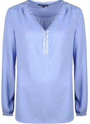 Шикарная шифоновая блузка голубого цвета tommy hilfiger, 💯 оригинал, молниеносная отправка