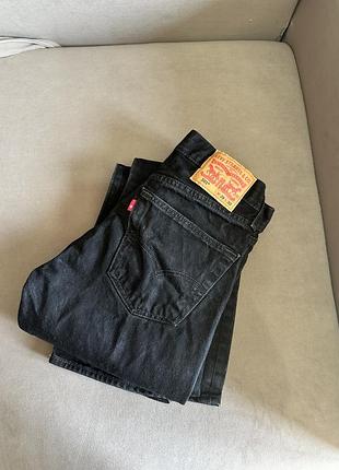 Прямі чорні джинси levi’s 501 оригінал