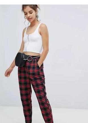 Брюки в клетку женские new look m