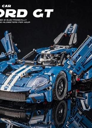 Конструктор машинка technic ford gt 2022, 1466 деталей маштаб 1:10 форд джеті