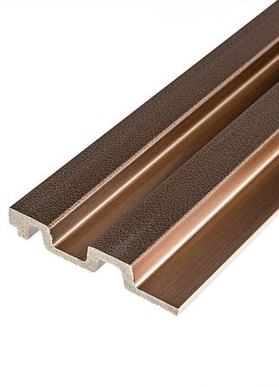 Рейка декоративная ps под коричневую кожу с бронзой 2900х120х20мм sw-00002147-