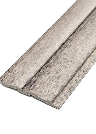 Рейка декоративная ps серебристый дуб 2900х120х12мм sw-00002143-