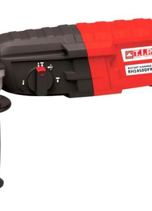 Перфоратор прямой электрический t.i.p rh1450drf : 1400вт, патрон sds+, 3 дж, 3 режима