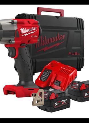 Гайковерт высокомоментный milwaukee 1/2" (881 нм) с кольцом m18 fmtiw2f12-502x