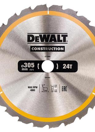 Диск пильний 305 х 30 (24т) dewalt dt1958