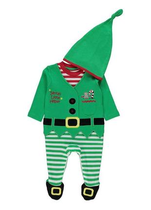 Новогодний человечек костюм эльфа рождественский