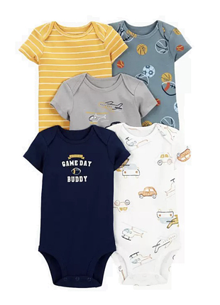 Набор слипов боди с коротким рукавом carters на 6-9 мес (67-72)