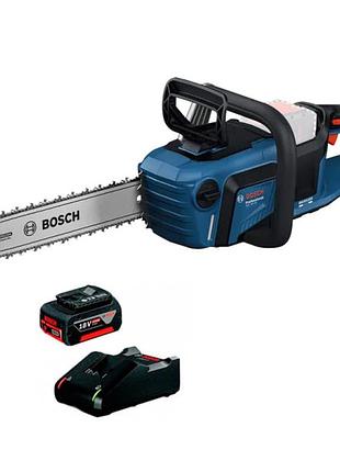 Професійна акумуляторна ланцюгова пила bosch gke 18v-40 professional з акб 18v 4ah+зп
