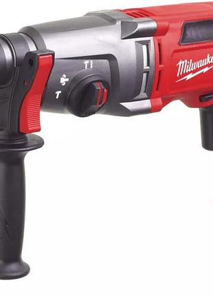 Професійний перфоратор 3-режимний sds plus ph 26 t milwaukee : 800вт, sds-plus, 2,4 дж, 4500 уд/хв, 1500 об/хв