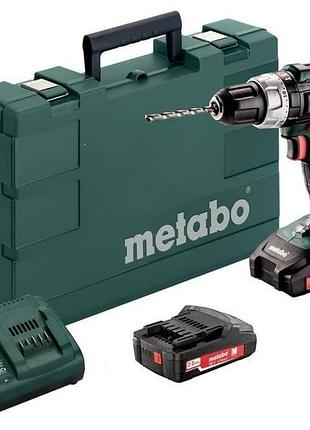 Акумуляторний шуруповерт metabo bs 18 l 2х2.0 ач (602321500)