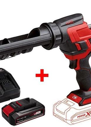 Профессиональный аккумуляторный выдавитель для герметика einhell te-sg 18/10 li - solo : с акб 18v 2,5ah