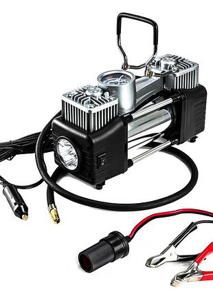 Потужний компресор автомобільний безмасляний gtm tc-506a : 12в, 60 л/хв, 10 бар (27195)