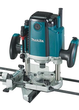 Мощный фрезер вертикальный makita rp1803fxj : 1650 вт, патрон 6,8,12 мм
