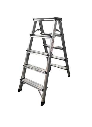 Стрем'янка двостороння gtm kmh1205 алюмінієва, 5 сходинок, висота 980 мм (kmh1205)