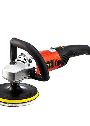 Мощная полировальная машина gtm po180/1300e: 1300 вт, диск 180 мм, 400-2200 об/мин