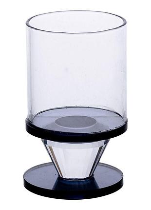 Подсвечник стеклянный 6×10 см на одну свечу подсвечник бокал на ножке декоративный серый hp-4-19s