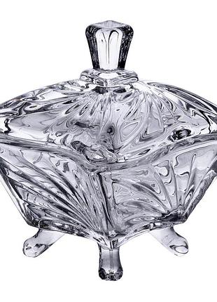 Сахарница с крышкой 7.5×7.5×9 см ваза сахарница стеклянная hp-4-117