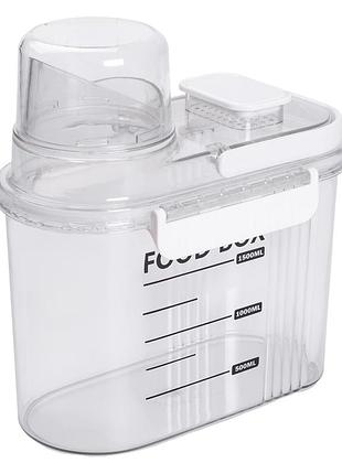 Контейнер для хранения сыпучих продуктов 20х11х22 см с дозатором и мерной шкалой ёмкость для круп 2л hp-27-13