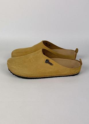 Сабо / клоги ormalibera italy 🇮🇹 шкіряні нубукові оригінал у стилі birkenstok чи hermes розмір 40 / 25 см закриті тапочки шльопки