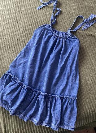 Джинсовий сарафан, плаття платье джинс