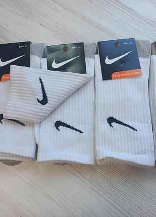 Носки с серой стопой высокие белые размер 41-45 арт. 1620