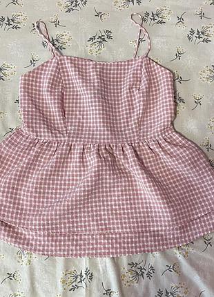 Топ майка рожева