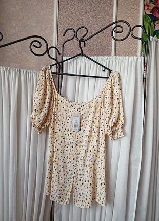 Красива блуза в квітковий принт casual collection by f&f.