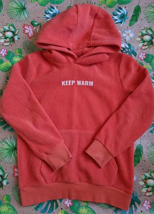 Кофта теплая флиска, кофта флис defacto унисекс 8 - 9 лет на рост 128 134