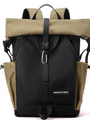 Рюкзак молодежный, студенческий, спортивный мужской роллтоп водонепроницаемый