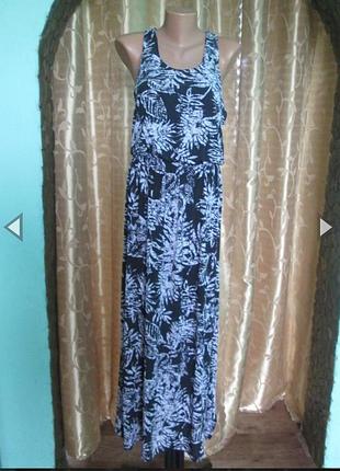 Платье макси батал