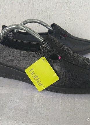 Легенькие кожанние туфли hotter comfort concept р.37