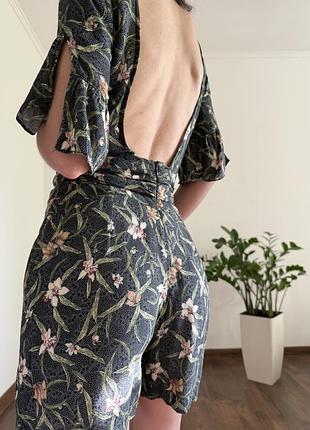 Комбінезон ромпер літній жіночий з відкритою спинкою