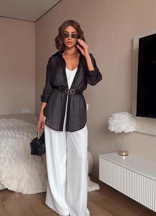 Рубашка полупрозрачная