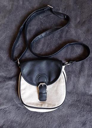 Трендова стильна сумочка -"сідло" з льону