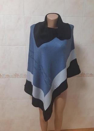 Асиметричне пончо накидка кофта friko bakh