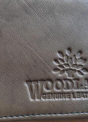 Кошелек кожанный woodlend(великобритания).оливка.р-ры 11*8,8см.