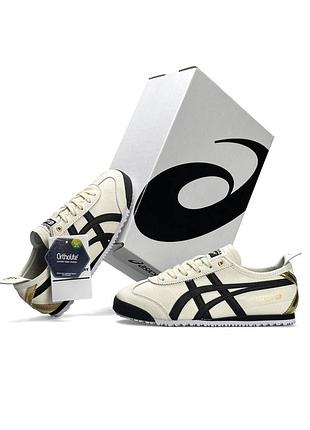 Женские кроссовки asics onitsuka tiger mexico 66 beige black