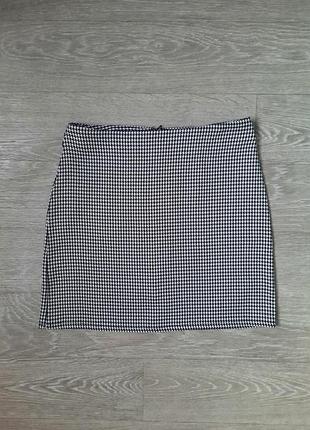Юбка женская принт гусиная лапка от primark