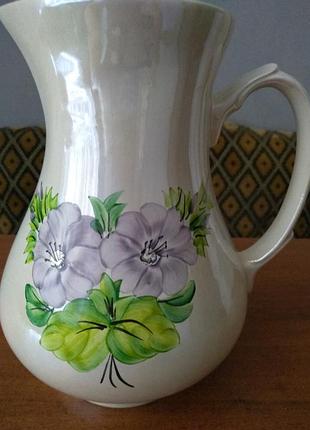 Кувшин новый фаянс  винтаж ссср