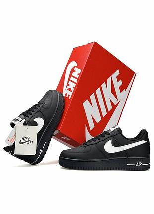Женские кроссовки nike air force 1 low black white