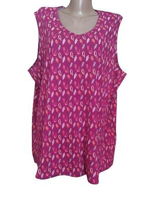 Нова бавовняна яскрава футболка без рукавів, германія, батал