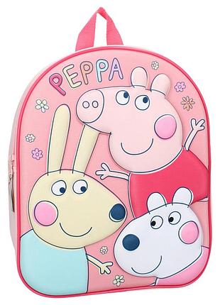 Дошкольный детский рюкзак свинка пеппа 3д 3-6 лет