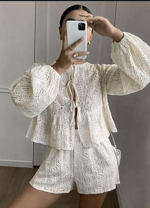 Хіт сезону! ідеальний костюм в стилі boho шорти, топ